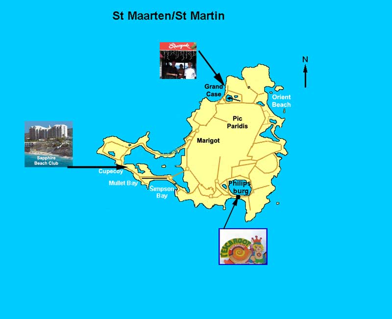 St Martin Map