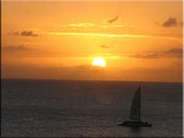 Lambada sailing into the sunset