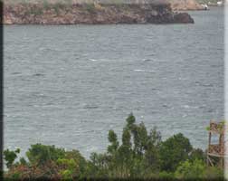 Whitecaps on the lagoon