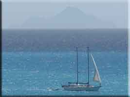 Sailboat and Saba