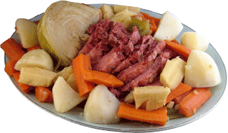 Corned beef dinner