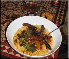 Couscous with merguez