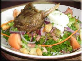 Confit of duck salad