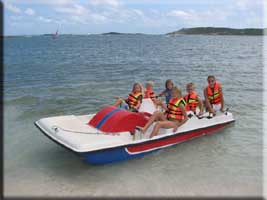 Paddleboat at Galion Beach