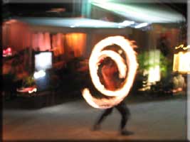 Fire juggler