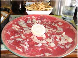 Beef carpaccio