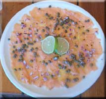 salmon carpaccio