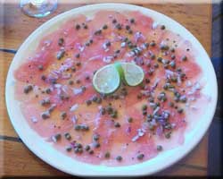 tuna carpaccio